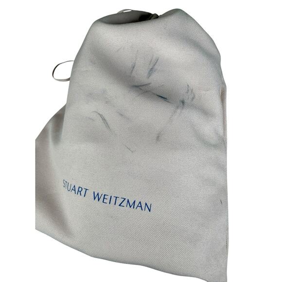 Stuart Weitzman Sleek 60 Black Patent Leather Loafer Heels Size 8B with Dustbag - Picture 12 of 12